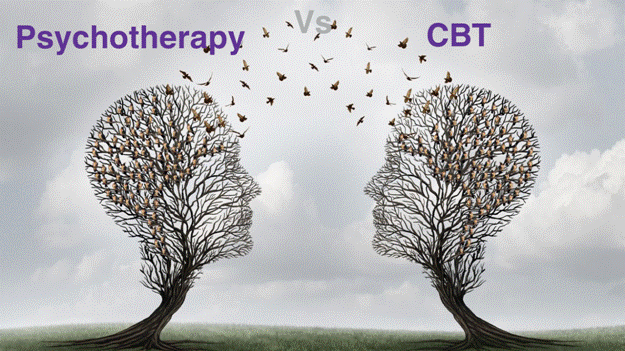 psychotherapy vs cbt