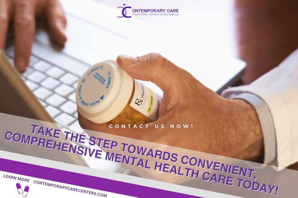 Comprehensive online mental health medication with Insurance at Contemporary Care Centers