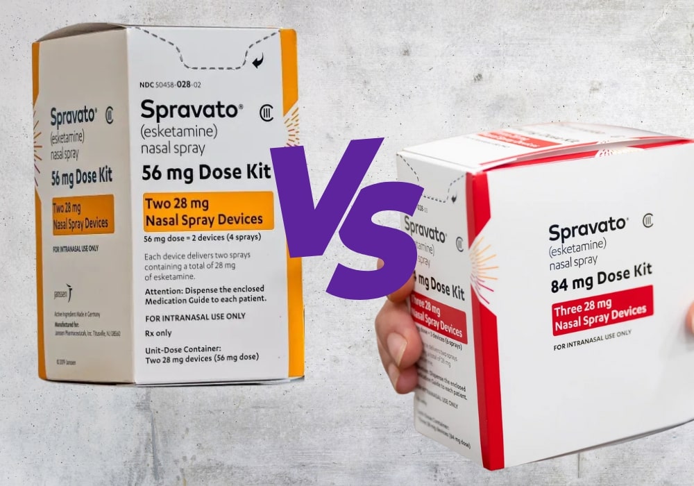 Spravato vs ketamine nasal spray for depression