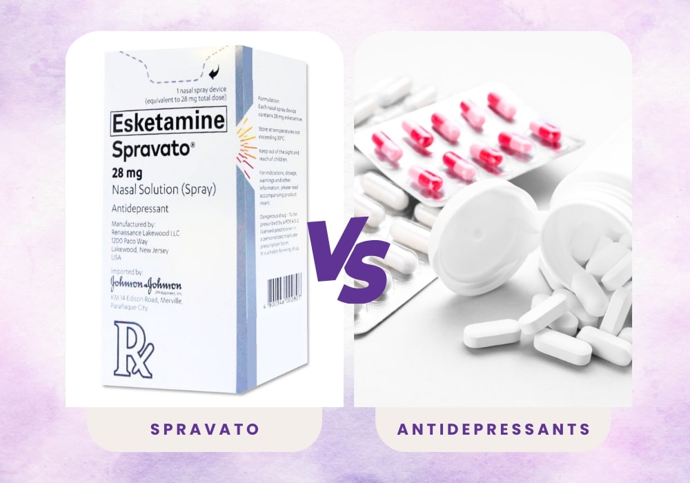 Spravato spray and antidepressants