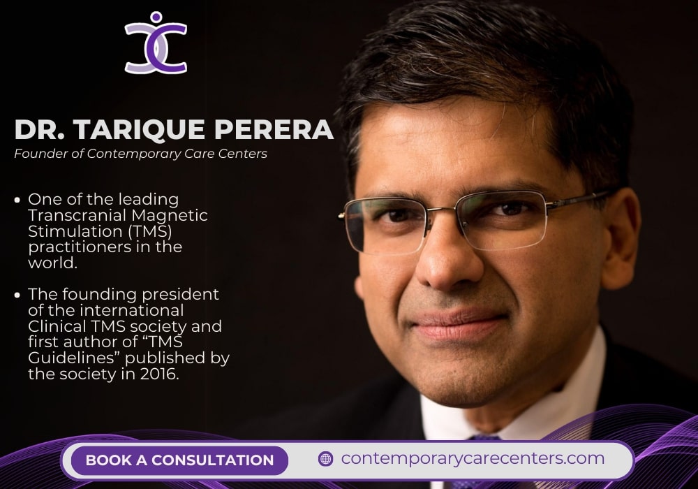 Dr. Tarique Perera leading TMS practitioner